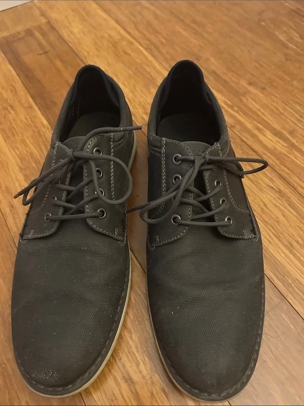 Aldo Men's Charcoal Lace-Up Slip-On Loafers